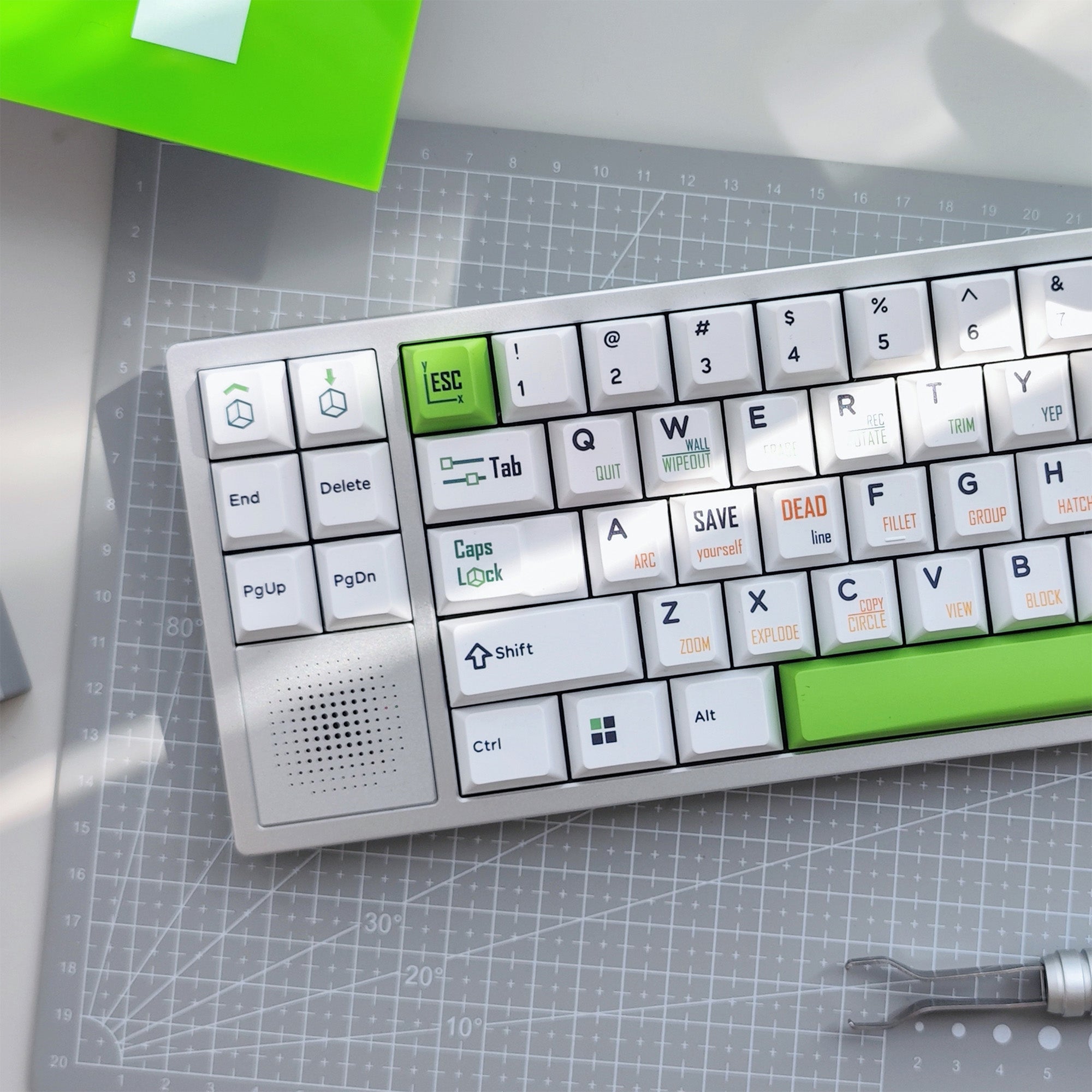 Hifi Fox Retro CAD: No Redraw Keycaps