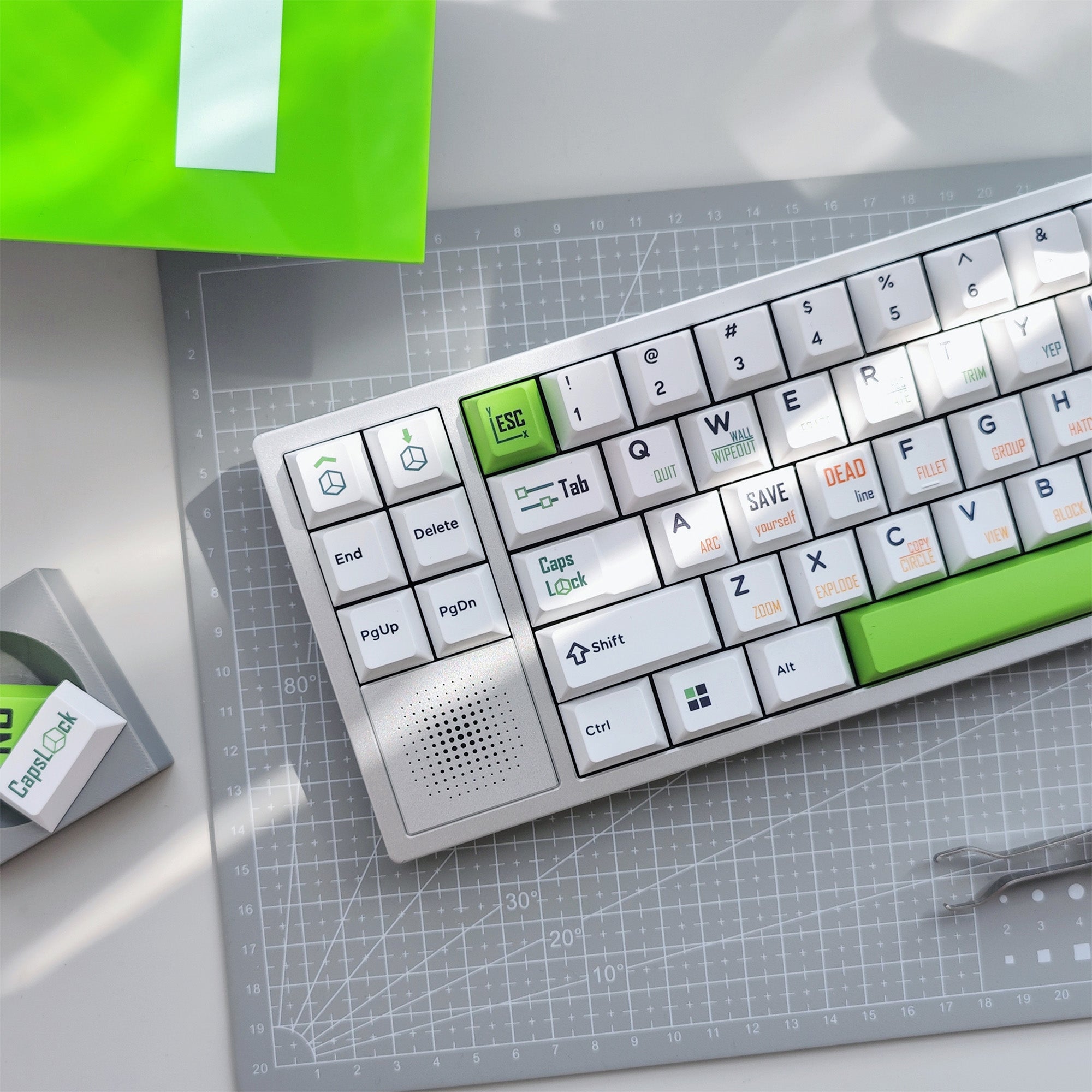 Hifi Fox Retro CAD: No Redraw Keycaps
