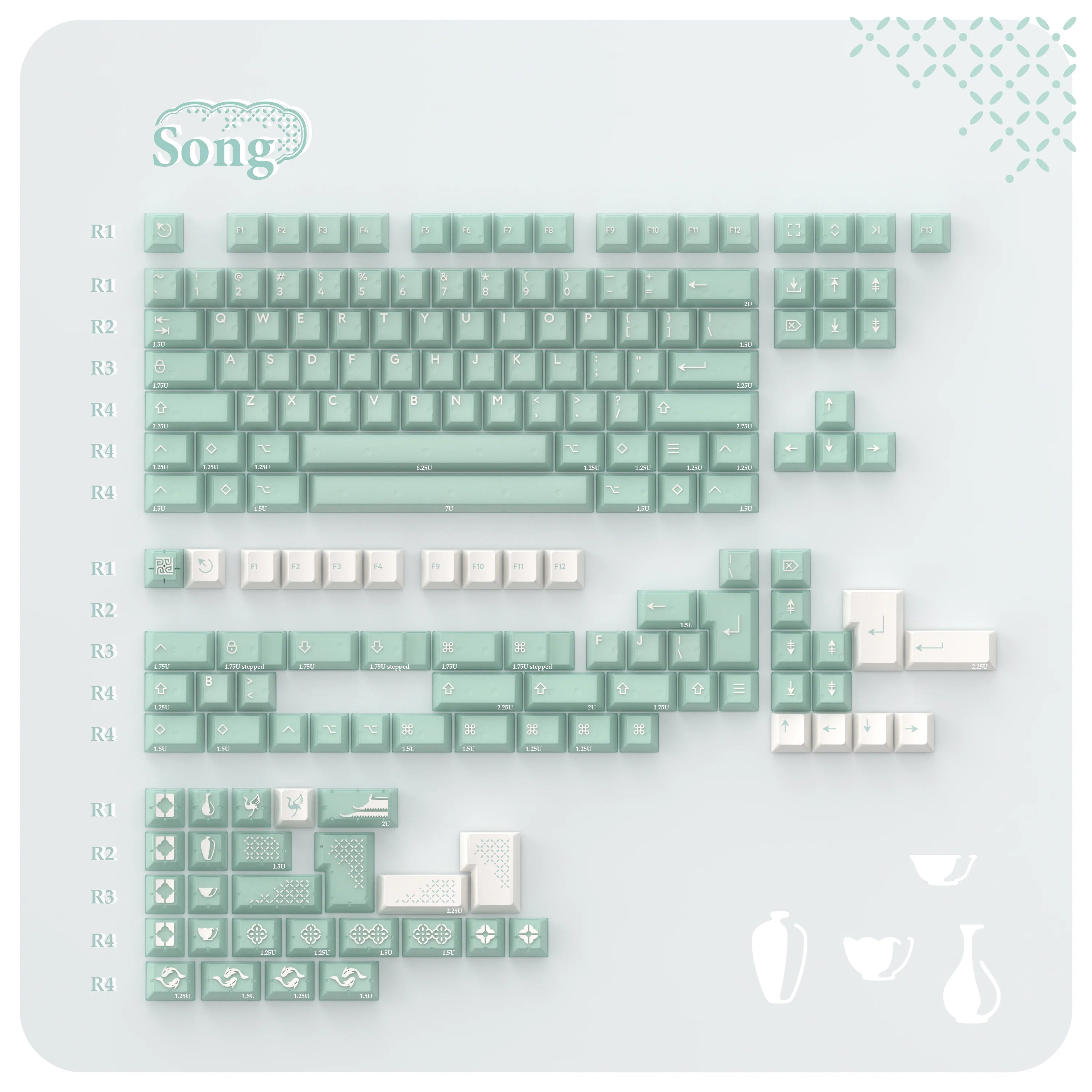 [Coming] PBTfans Maguro Doubleshot ABS keycaps