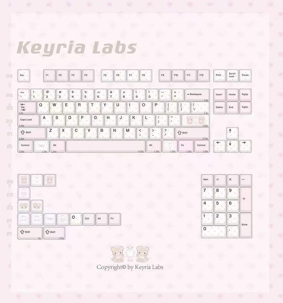 [In Stock] XVX Tea Time Ceramic Keycap set
