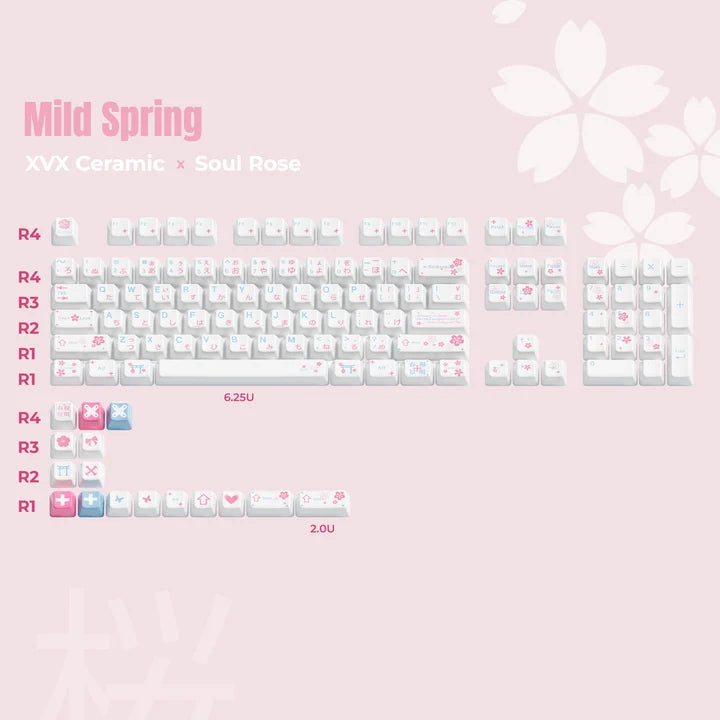 [In Stock] XVX Mild Spring Ceramic Keycaps