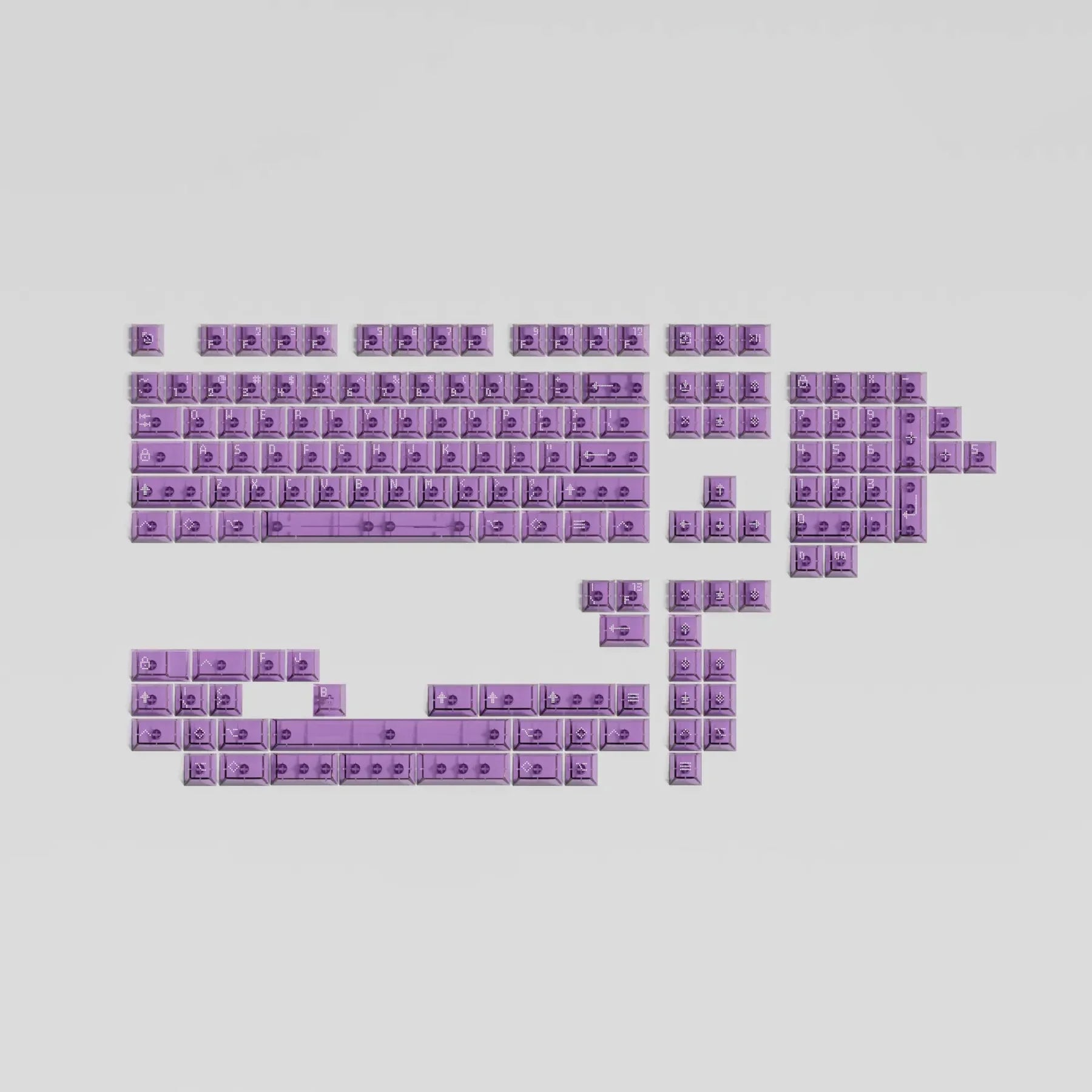 Asimov Transparent ABS Keycaps