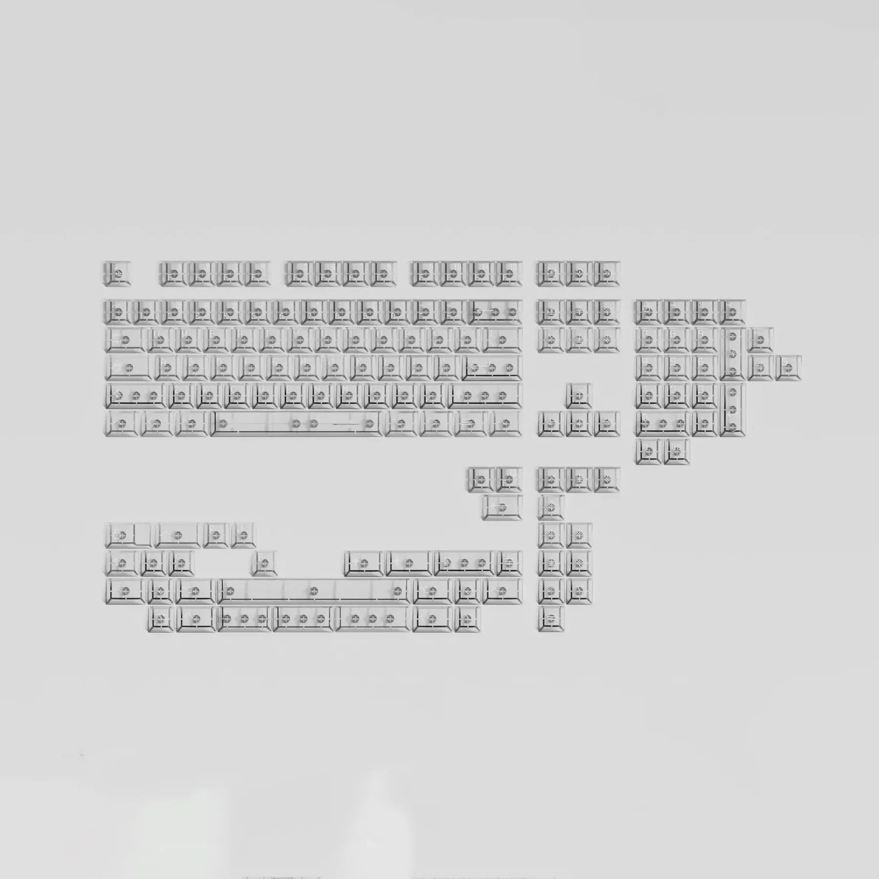 Asimov Transparent ABS Keycaps