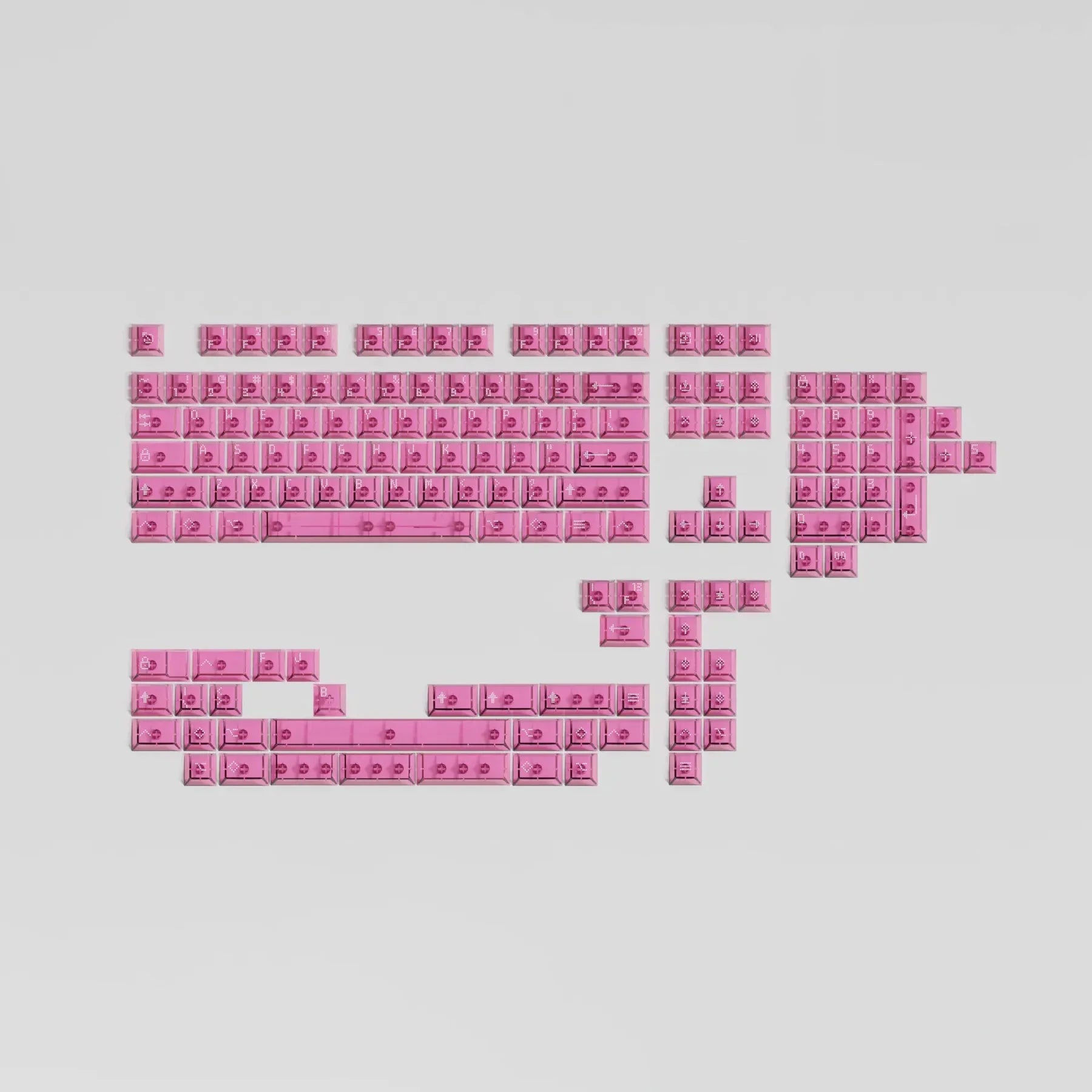 Asimov Transparent ABS Keycaps