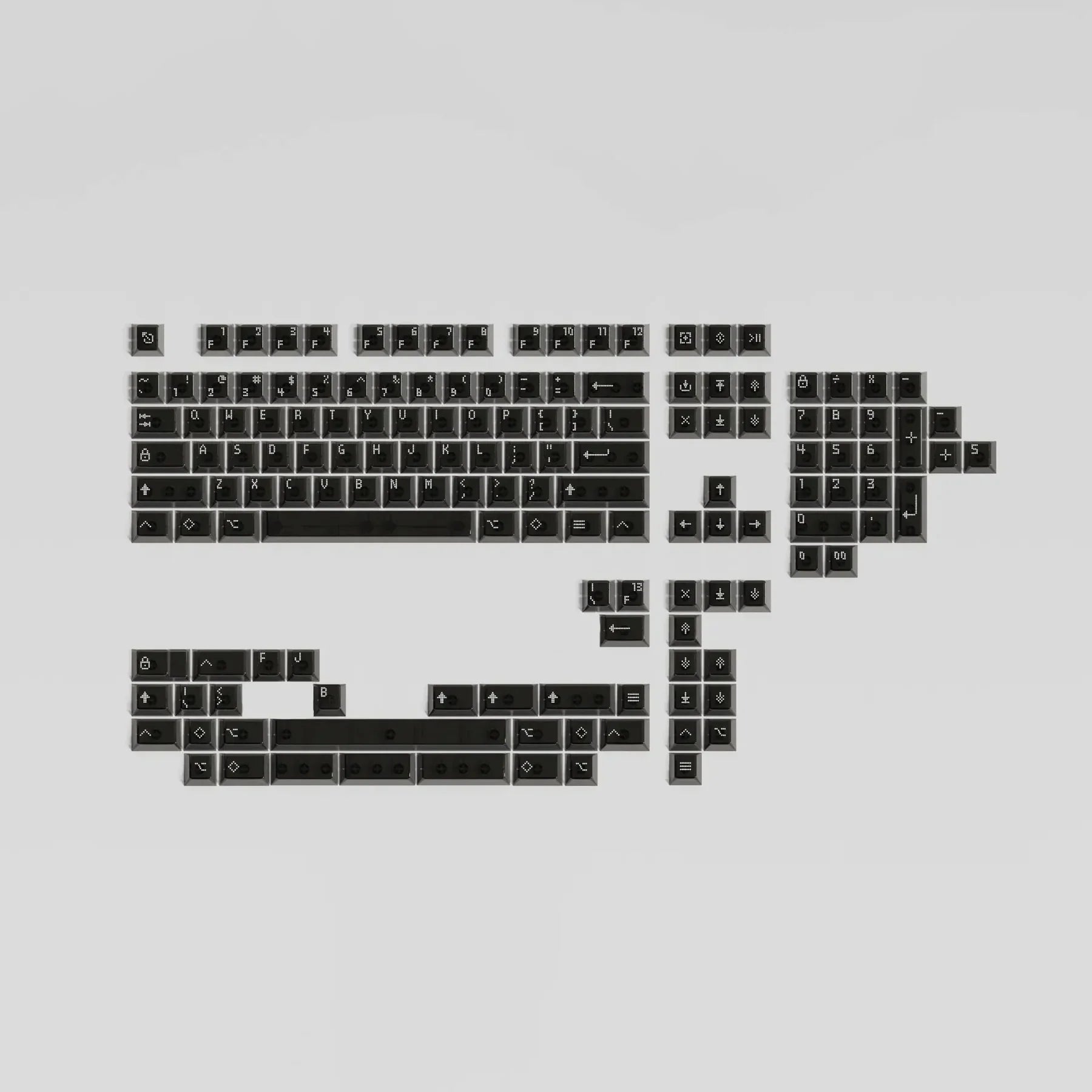 Asimov Transparent ABS Keycaps