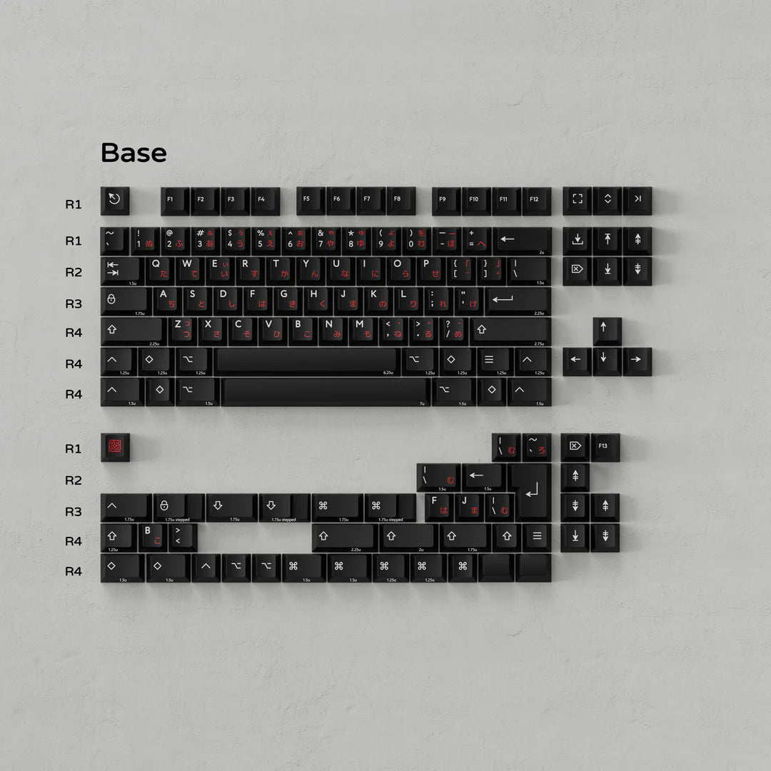 PBTfans Crosshair PBT Tripleshot keycaps