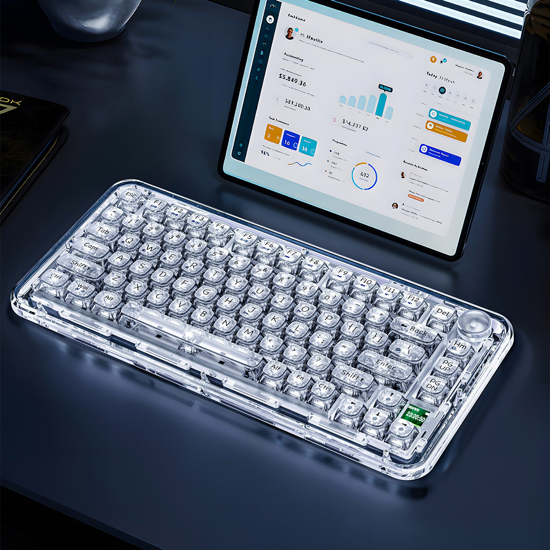ColorReco F81 full transparent mechanical keyboard