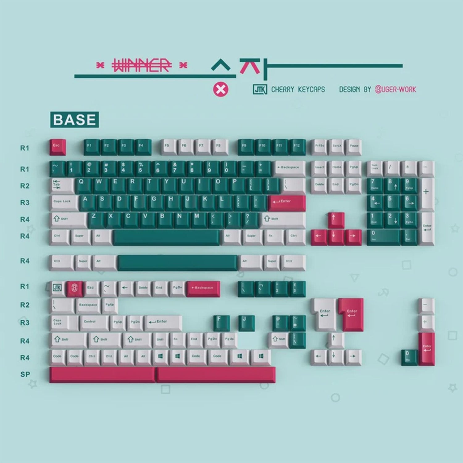 [In stock] JTK Winter Keycaps