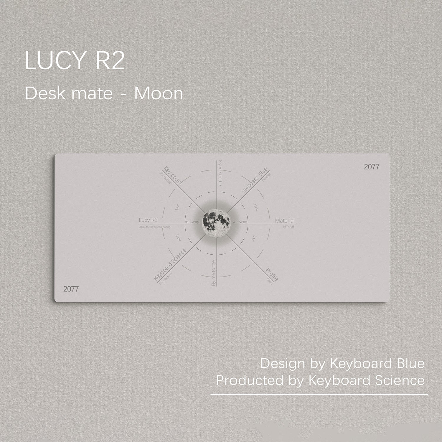 Lucy R2 Moon Deskmat