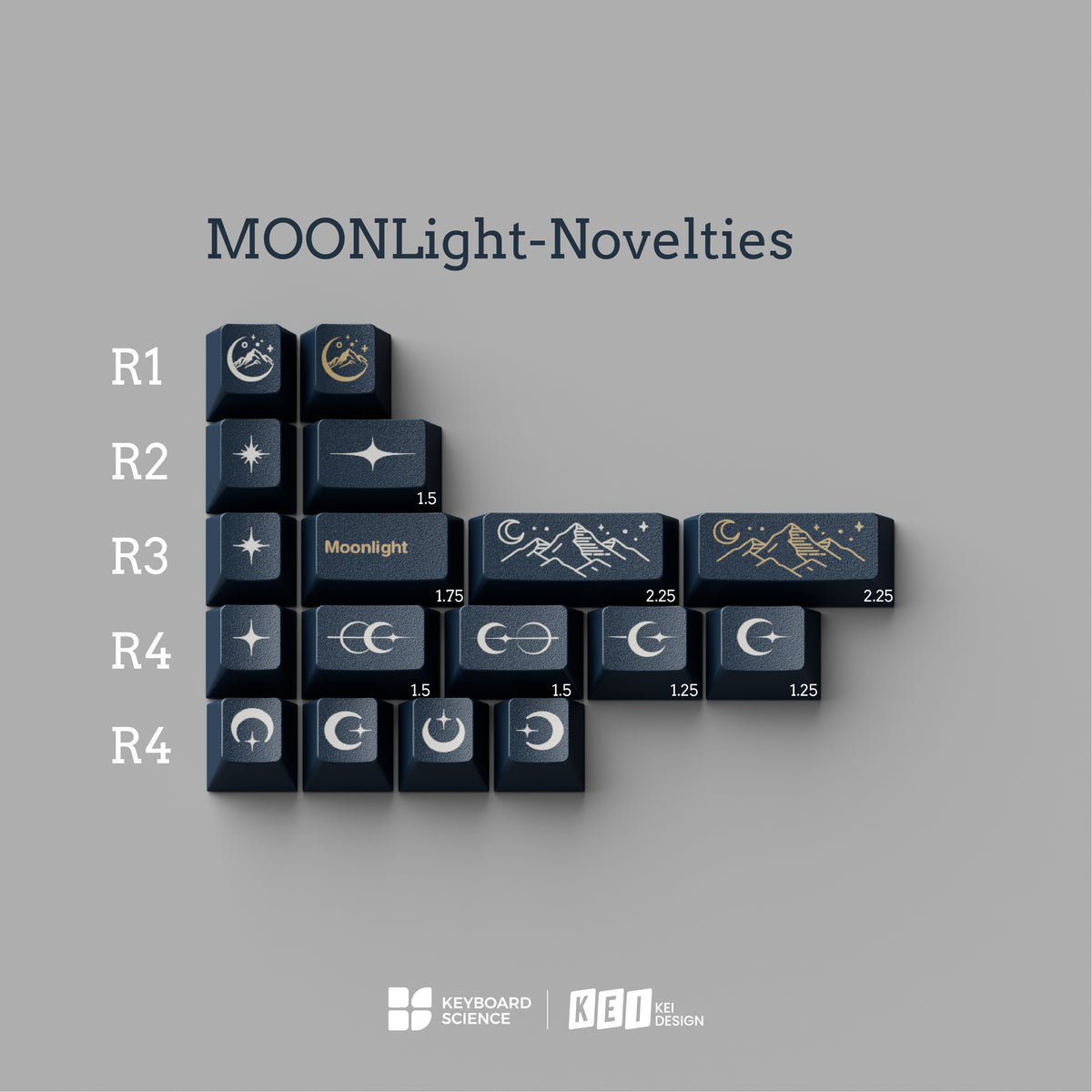 [In stock] Moonlight Keycap set - KEI