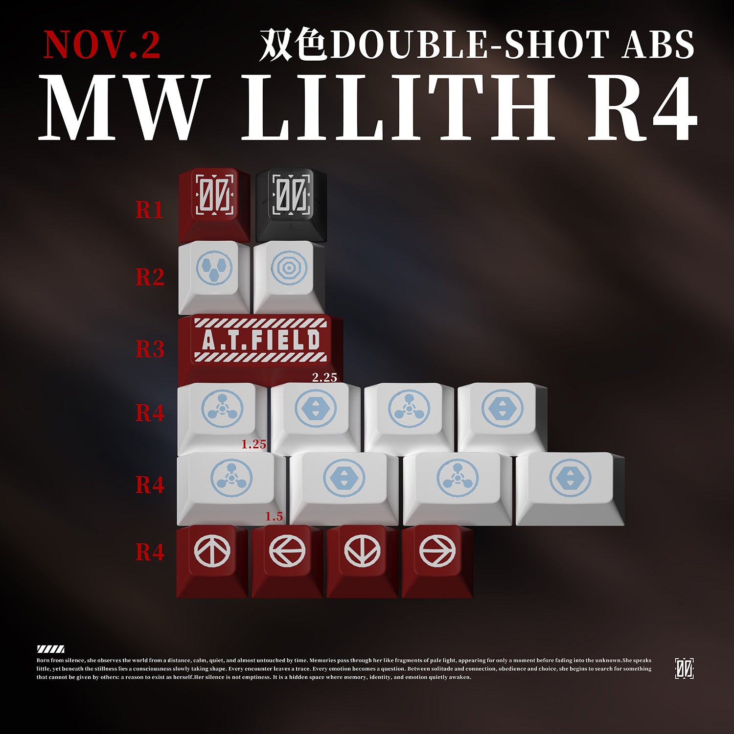 [Preorder] MW Lilith R4 Doubleshot ABS Keycaps