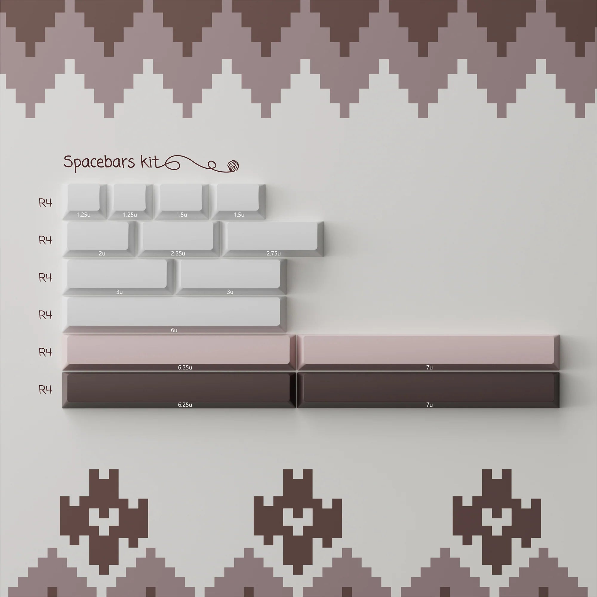 [Preorder] PBTfans Fair Isle Keycap Set