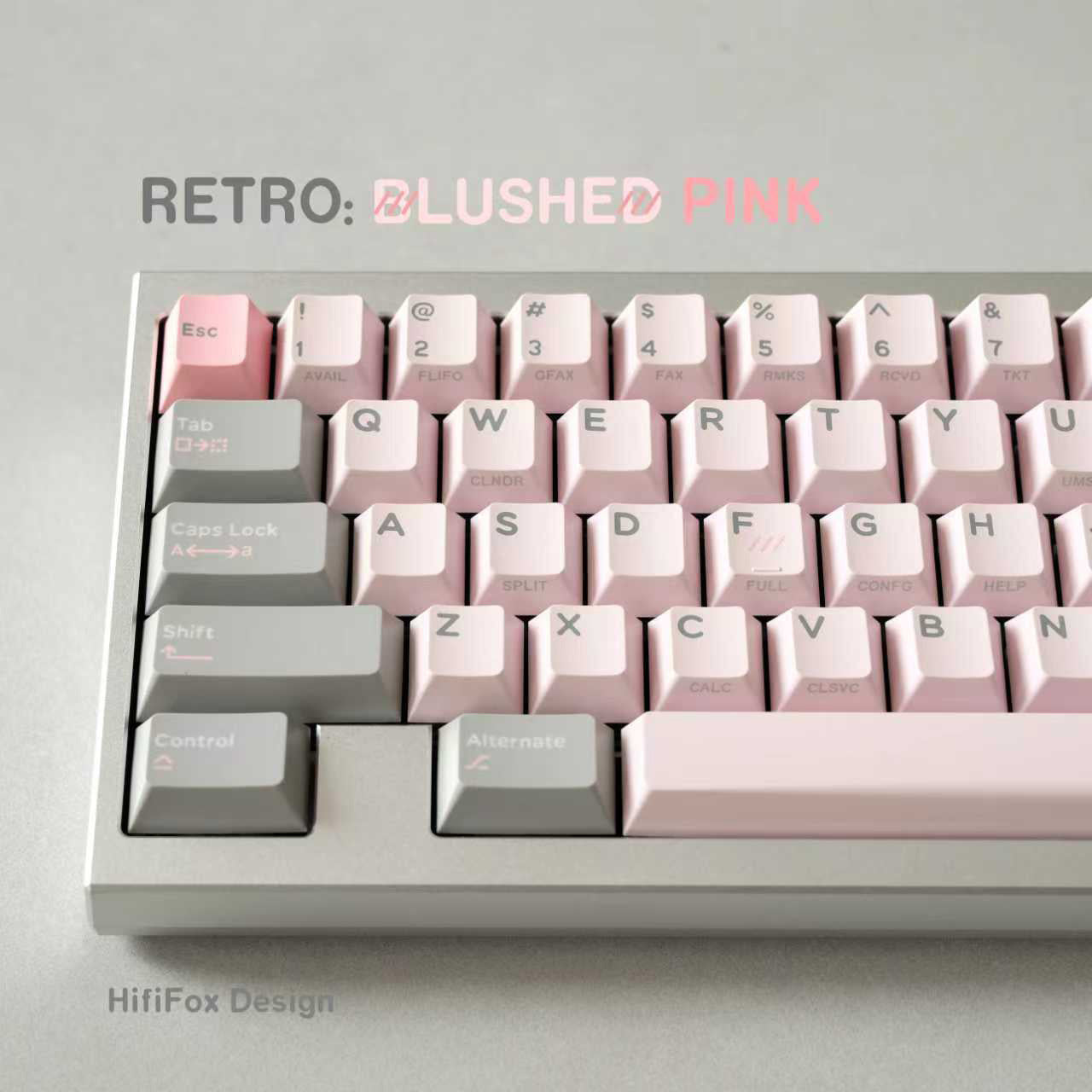 [Preorder] Retro Blushed Pink keycaps set