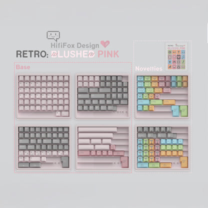 [Preorder] Retro Blushed Pink keycaps set