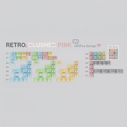 [Preorder] Retro Blushed Pink keycaps set