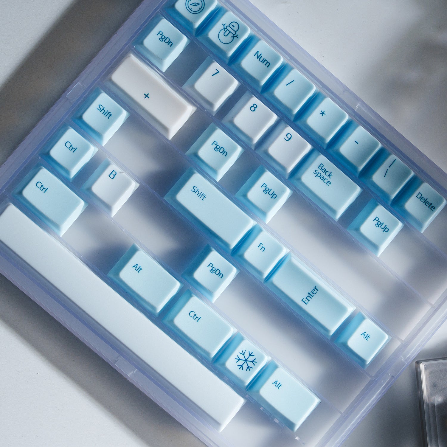 [In Stock] Snowspire Lake PC keycaps by Keys in Cheese Studio