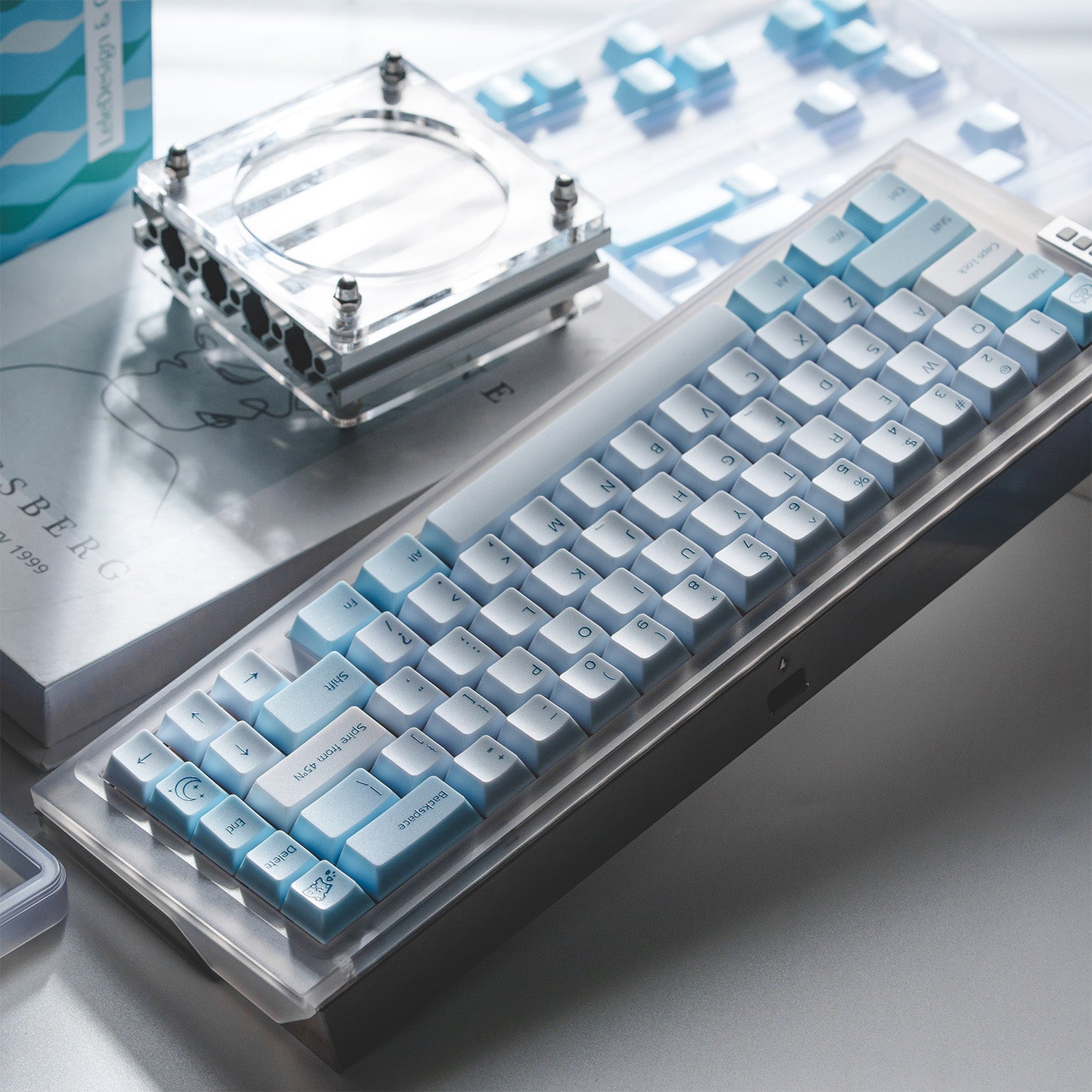 [In Stock] Snowspire Lake PC keycaps by Keys in Cheese Studio