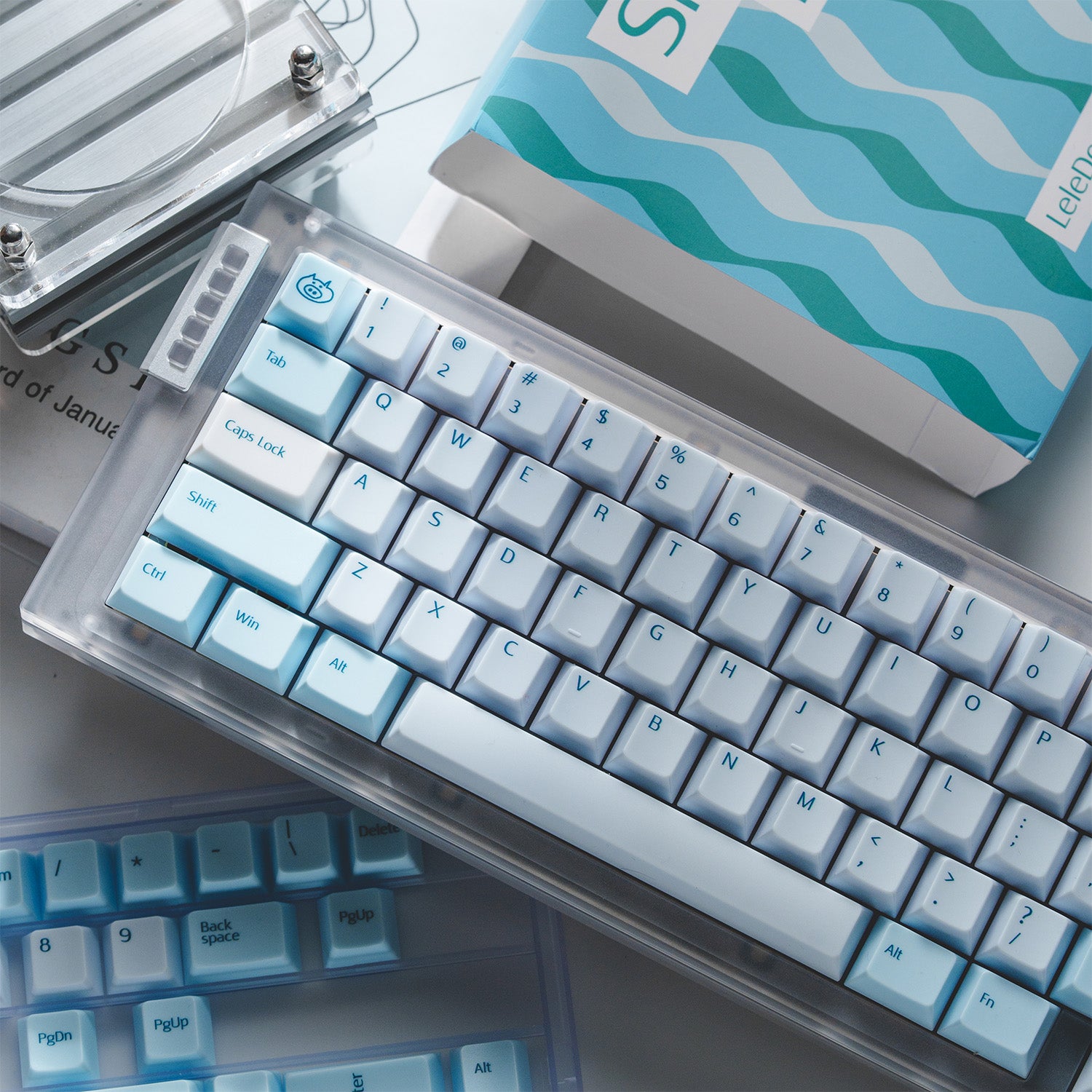 [In Stock] Snowspire Lake PC keycaps by Keys in Cheese Studio