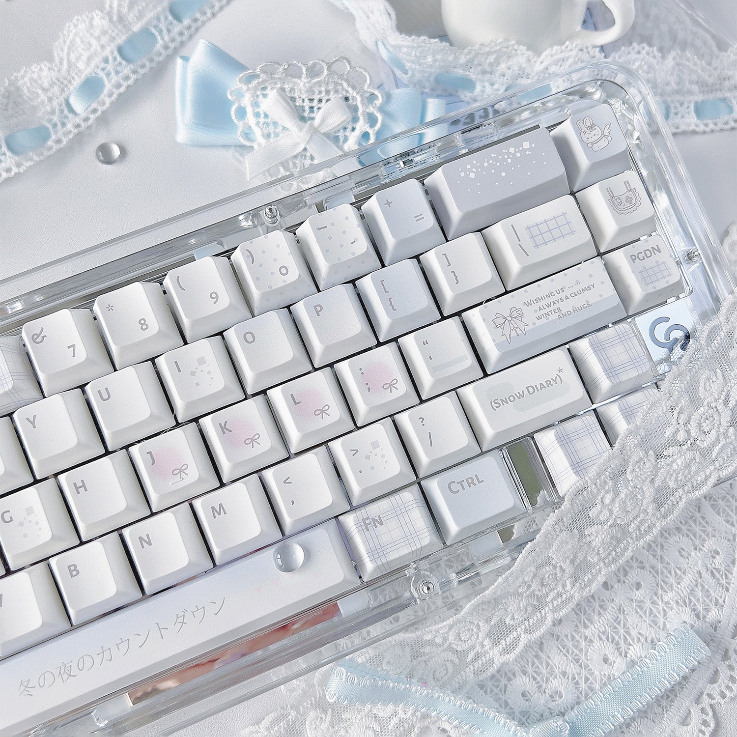 [Coming Soon] Watercolored Diary PBT keycaps