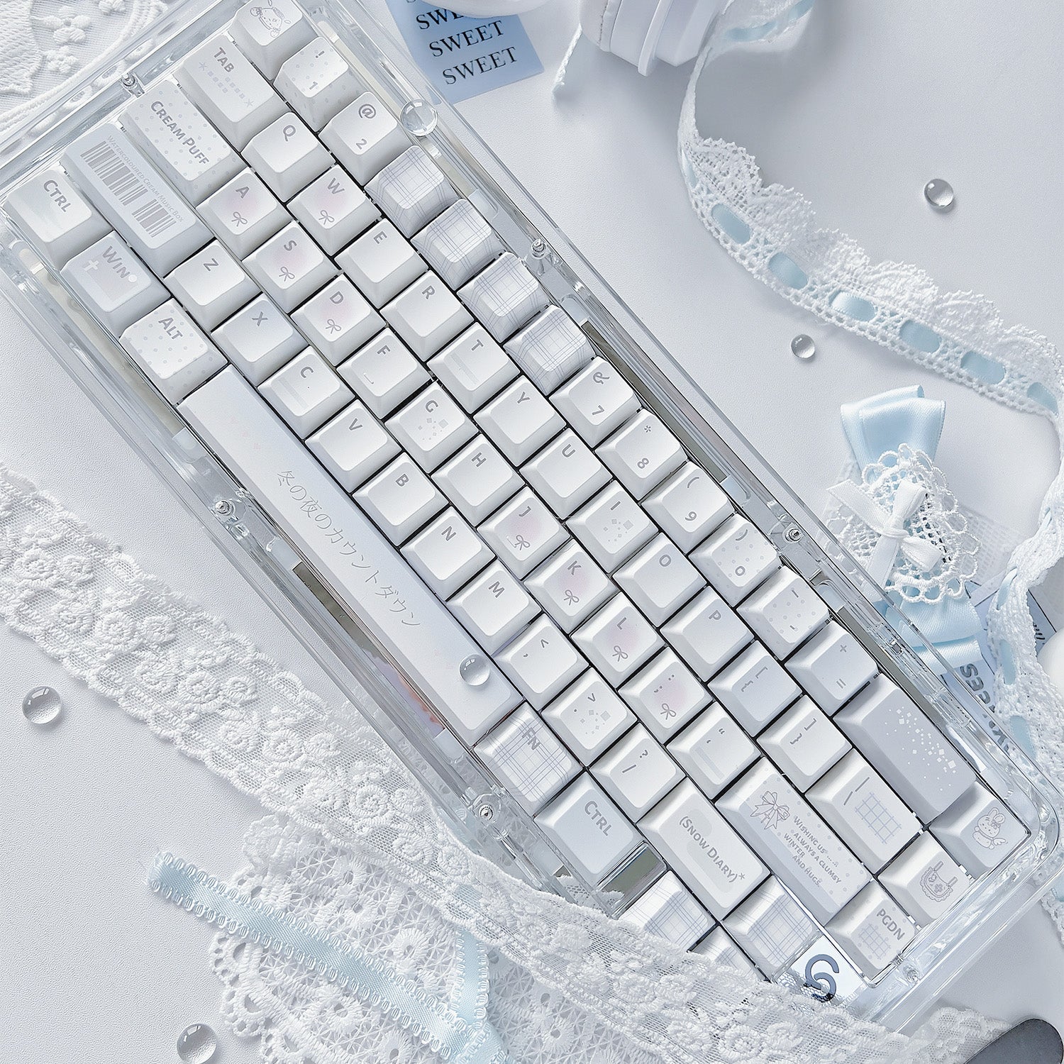 [Coming Soon] Watercolored Diary PBT keycaps