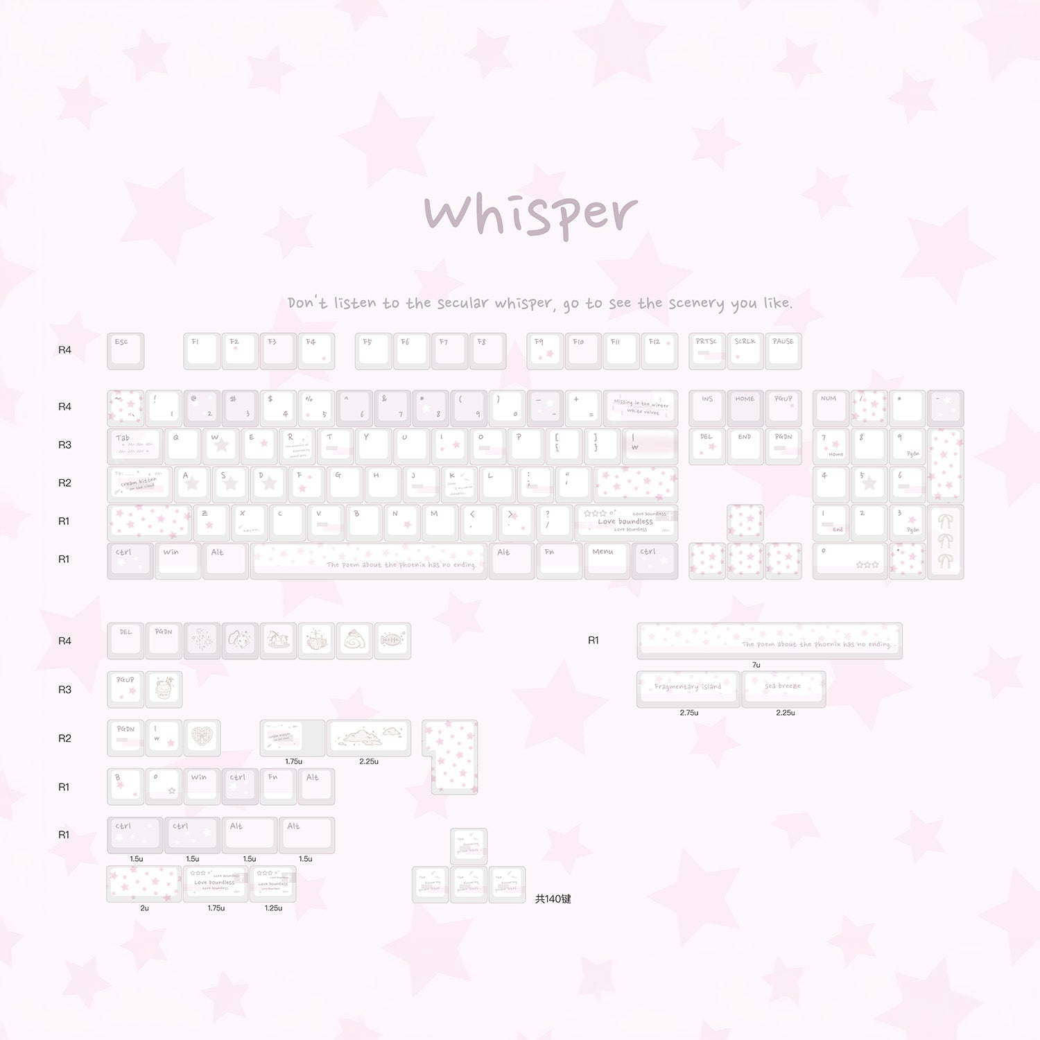 [Coming Soon] Whisper - PBT Keycaps