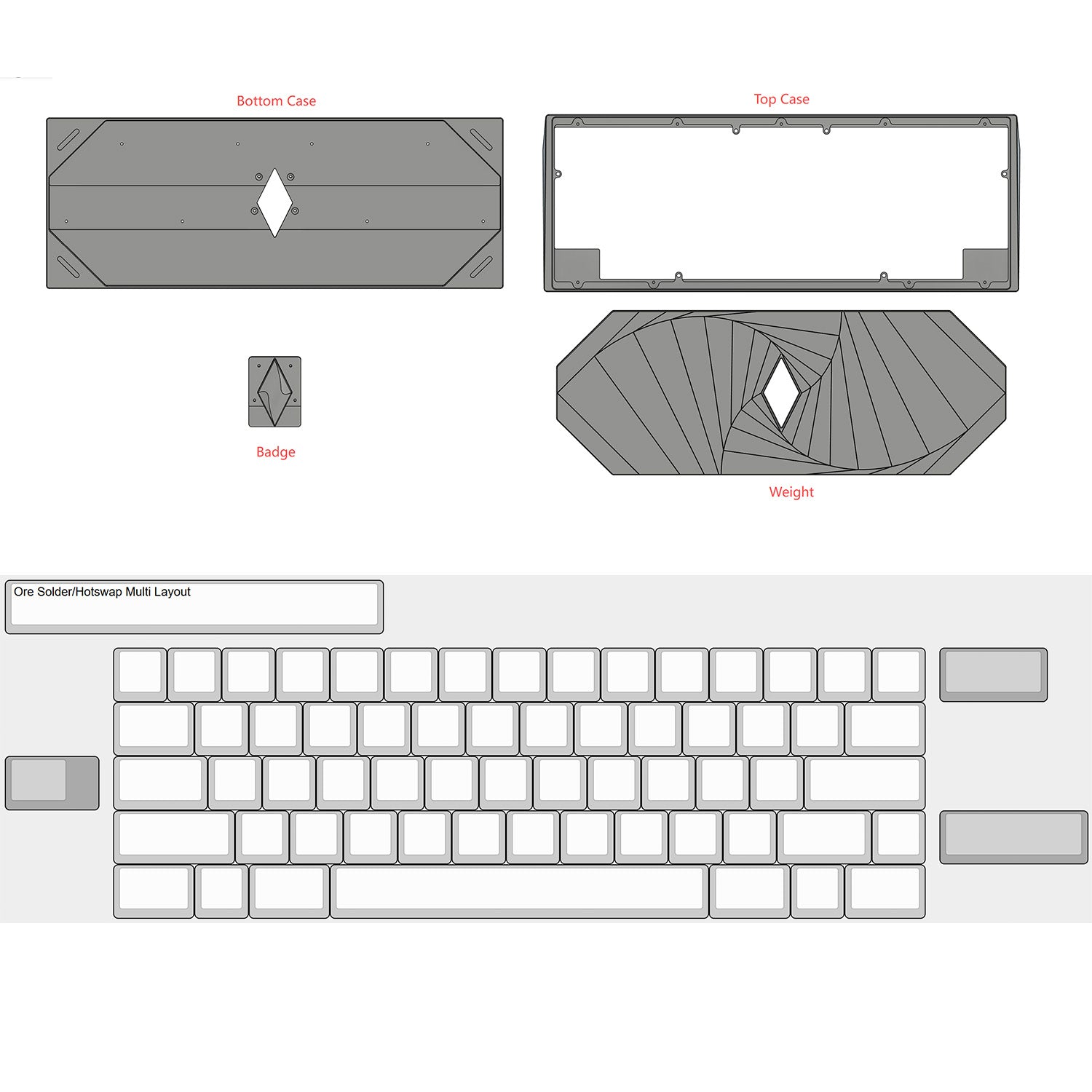 [GB] Ore60 mechanical keyboard kit