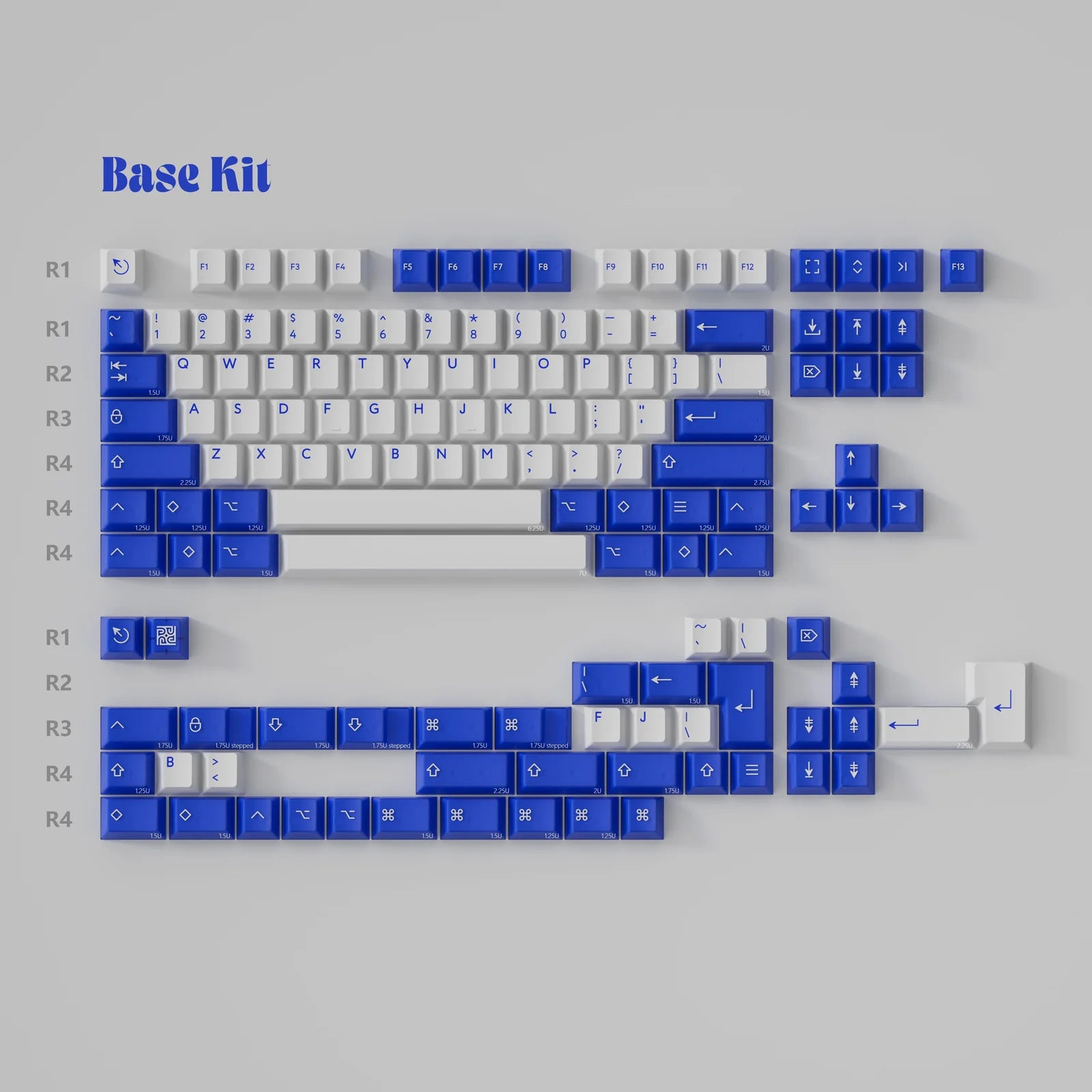 PBTfans Klein Blue Keycap Set