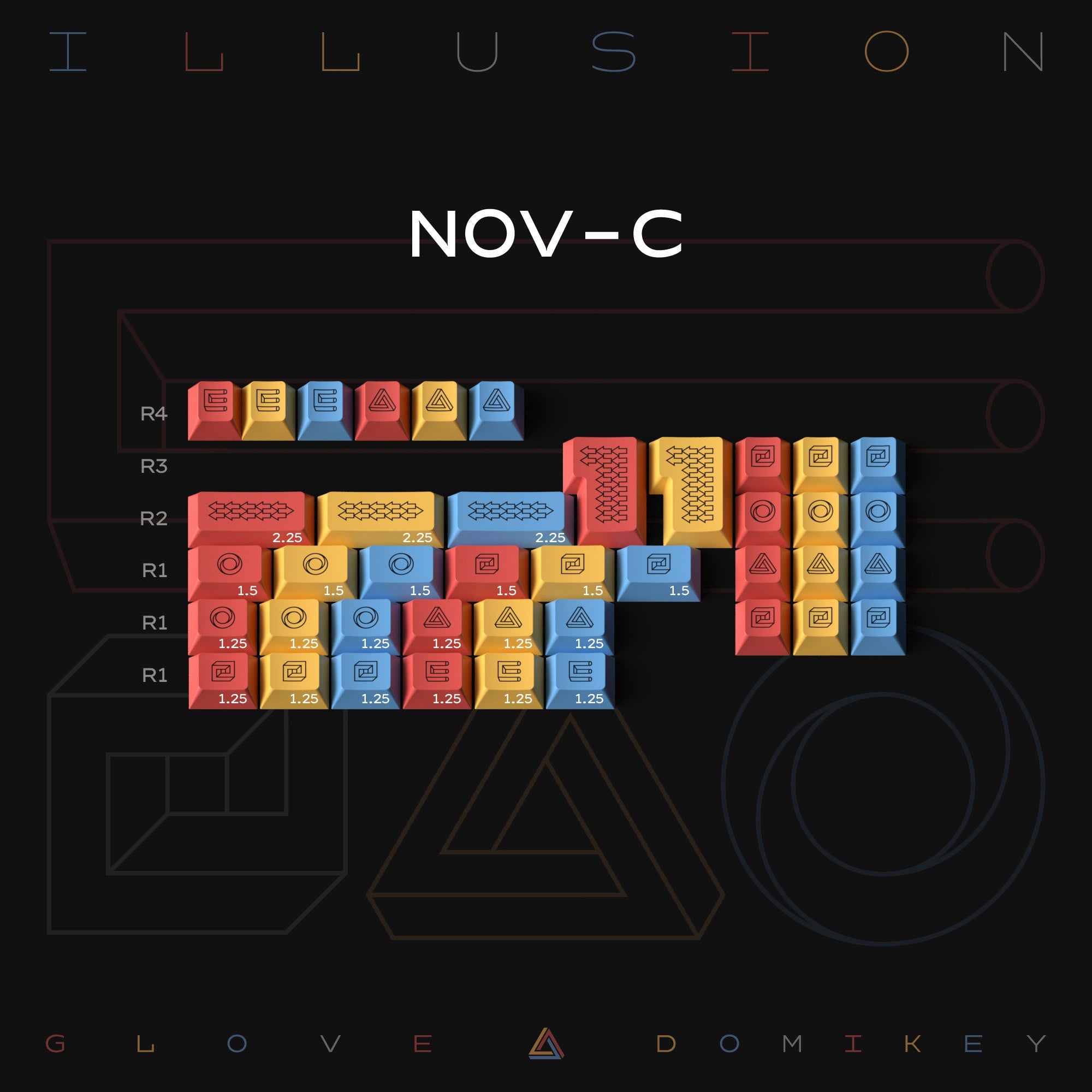 Glove x DMK Illusion Keycap set - KeyBay Tech