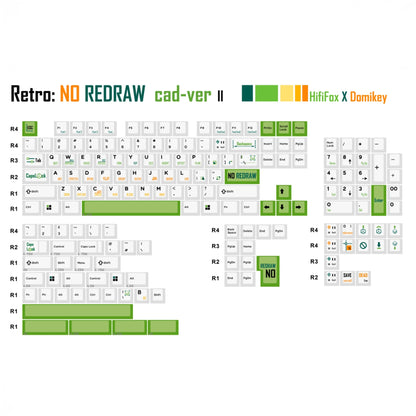Hifi Fox Retro CAD: No Redraw Keycaps - KeyBay Tech