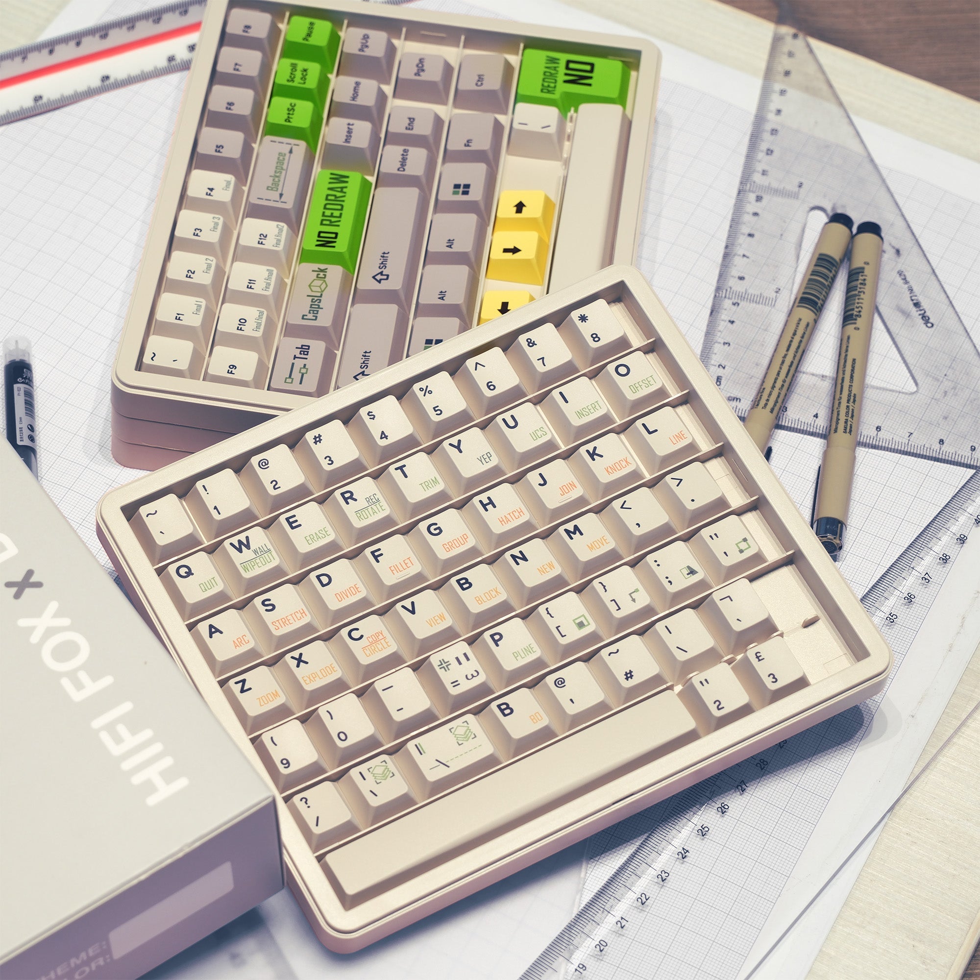 Hifi Fox Retro CAD: No Redraw Keycaps - KeyBay Tech