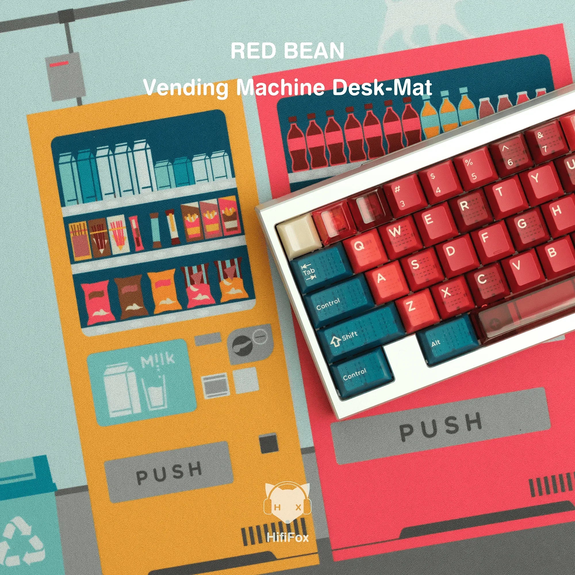 Hifi Fox Vending Machines deskmat - KeyBay Tech