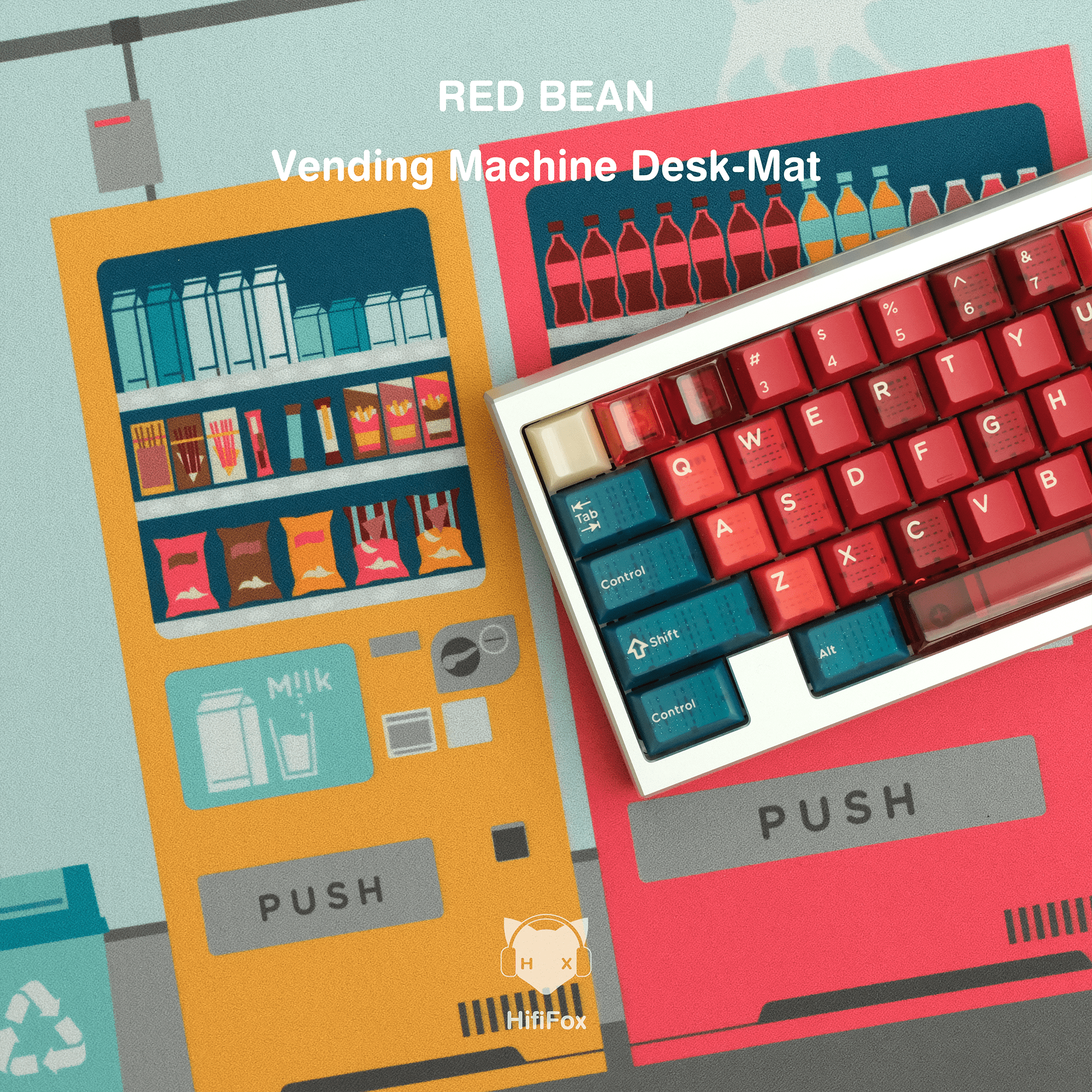 Hifi Fox Vending Machines deskmat - KeyBay Tech