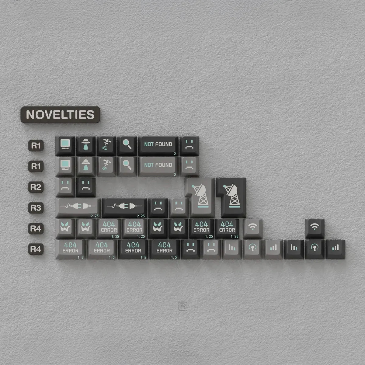 [In Stock] JTK 404 Doubleshot ABS Keycaps