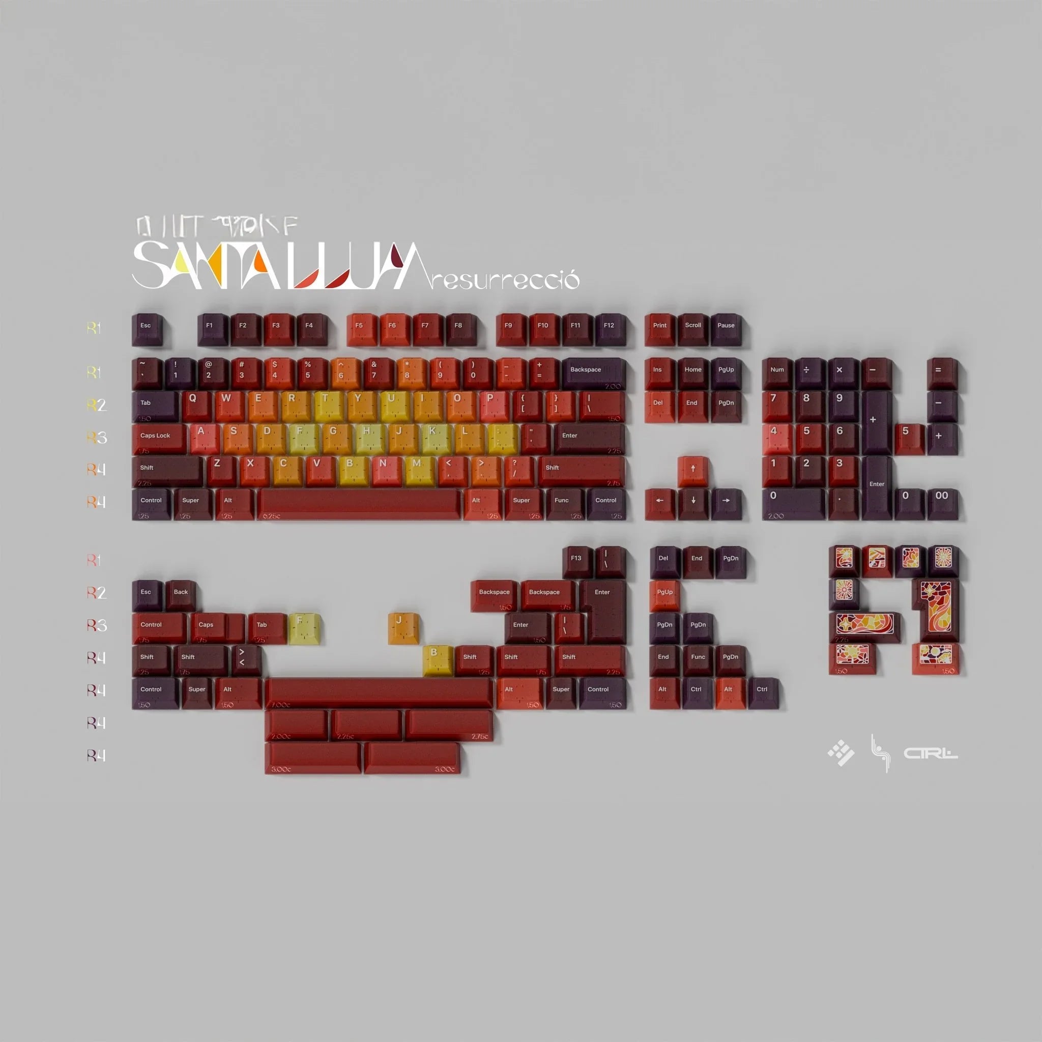 KAP Santa Llum ABS Keycap Sets - KeyBay Tech