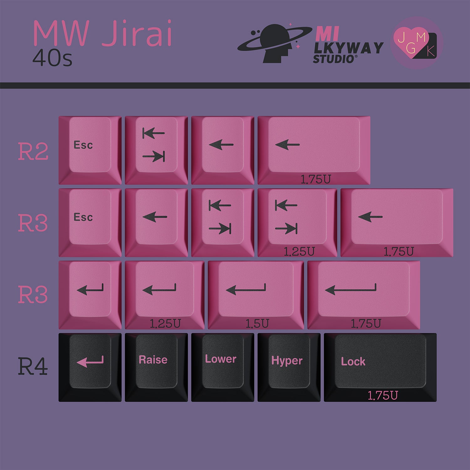[GB] MW Jirai ABS keycaps