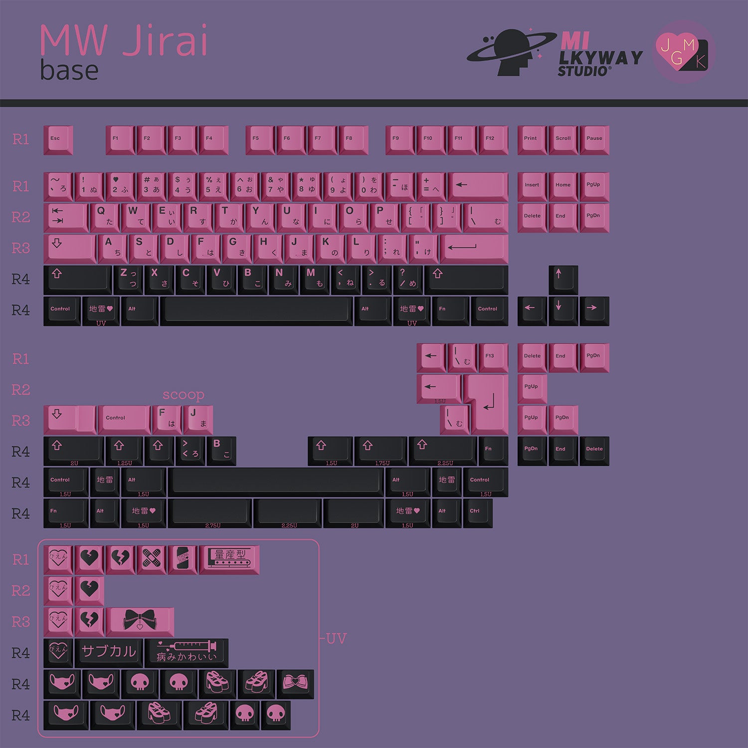 [GB] MW Jirai ABS keycaps