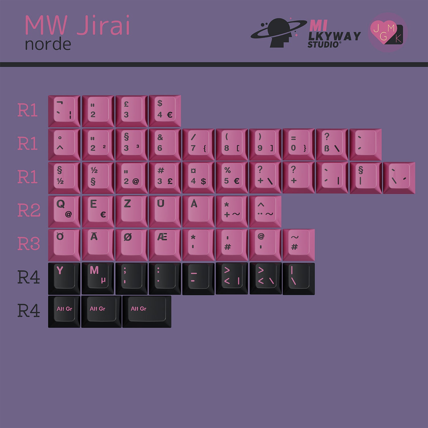 [GB] MW Jirai ABS keycaps