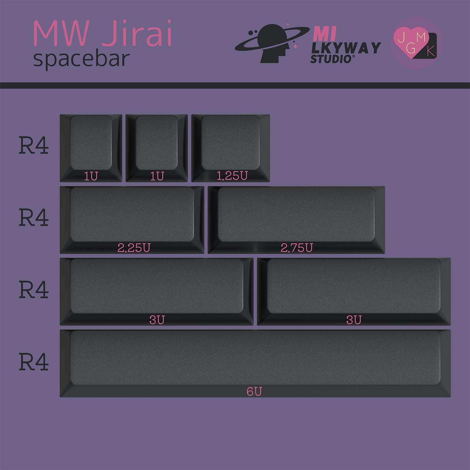 [GB] MW Jirai ABS keycaps