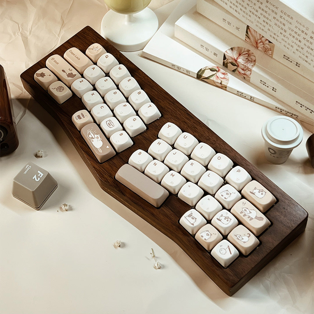 [in-stock] Milk Tea Siamese Keycap Set