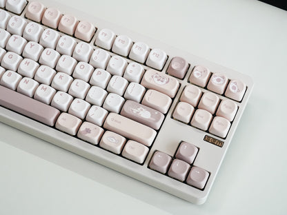 Milk Tea Siamese Keycap Set