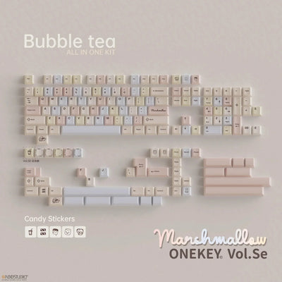 ONEKEY Bubble Tea Marshmallow PBT Keycaps - KeyBay Tech