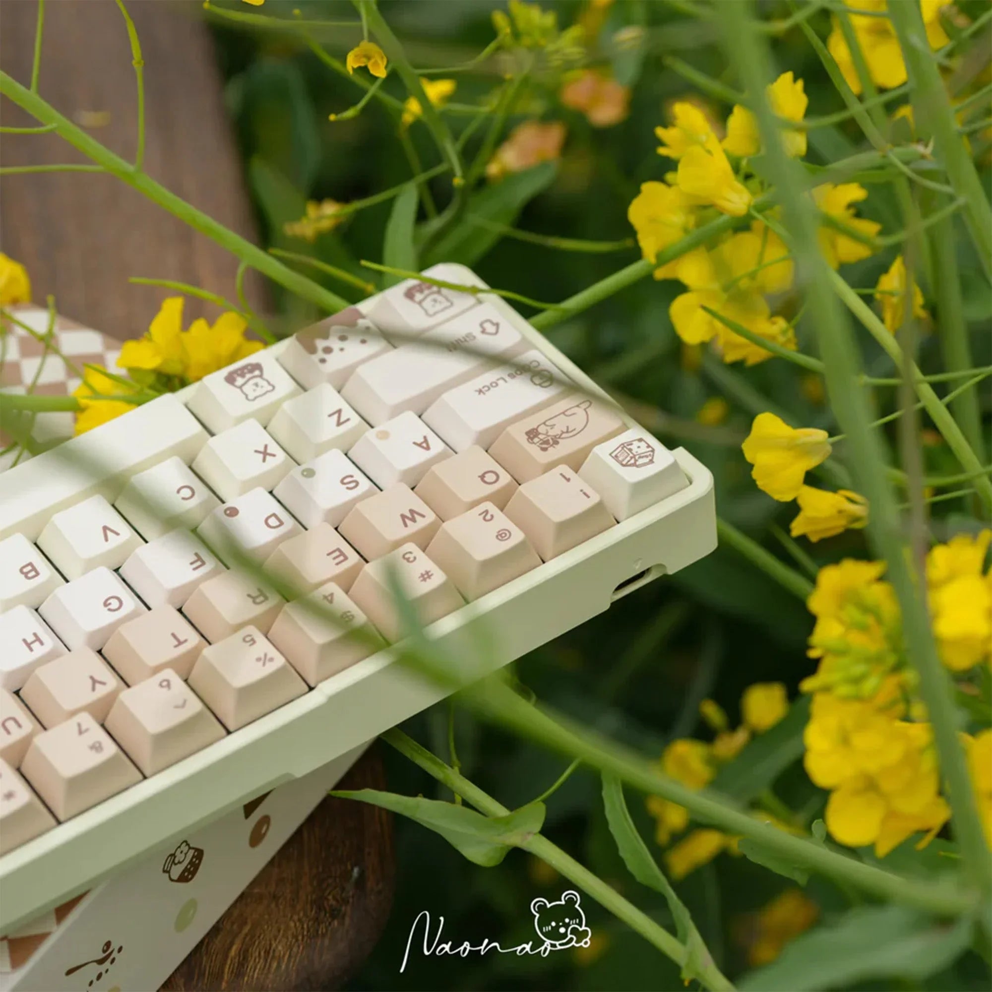 Pearl Milk Tea Keycap set - KeyBay Tech