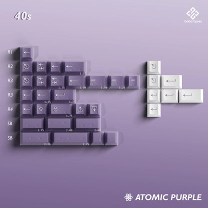 [Pre - order] PBTfans Atomic Purple R2 ABS Keycaps - KeyBay Tech