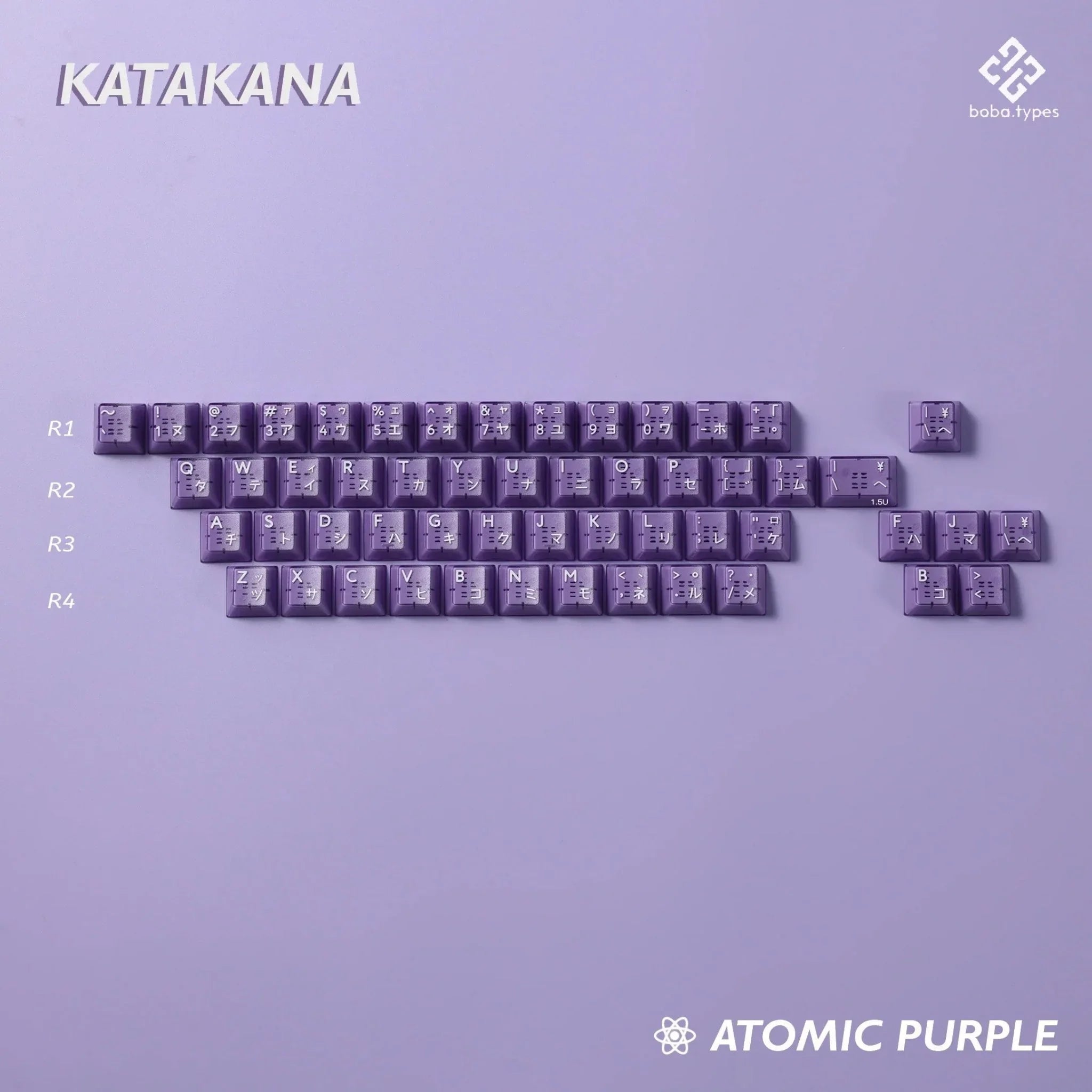 [Pre - order] PBTfans Atomic Purple R2 ABS Keycaps - KeyBay Tech