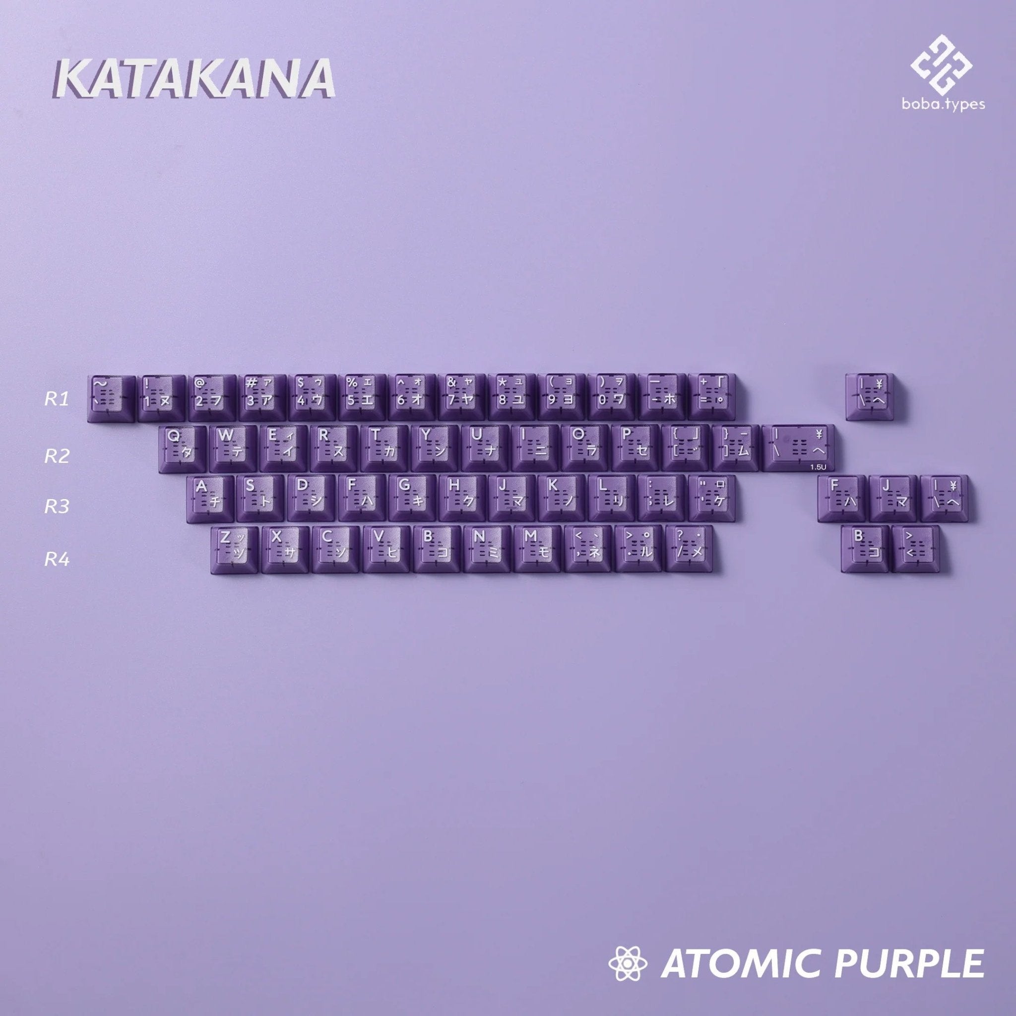 [Pre - order] PBTfans Atomic Purple R2 ABS Keycaps - KeyBay Tech