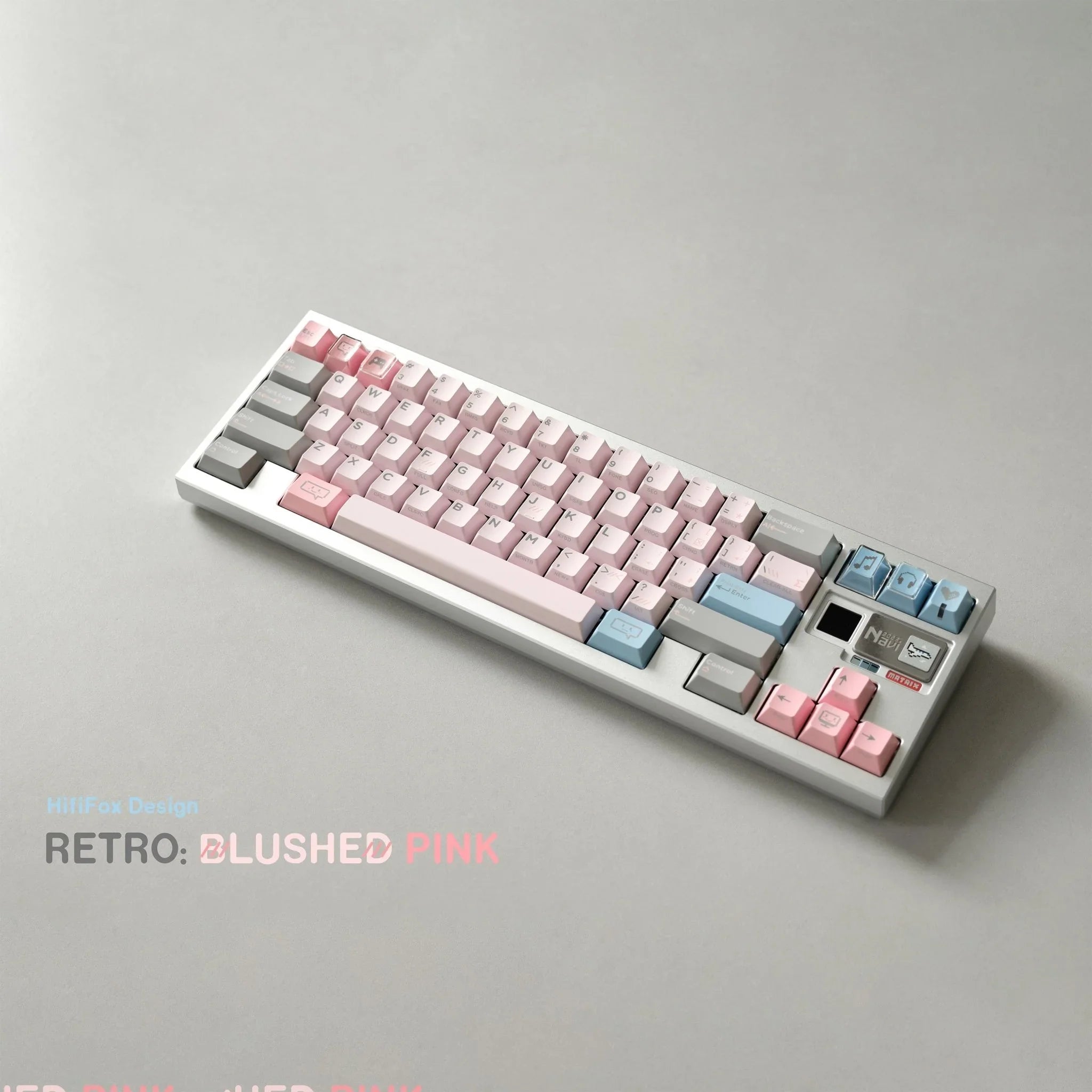 [Preorder] Retro Blushed Pink keycaps set - KeyBay Tech