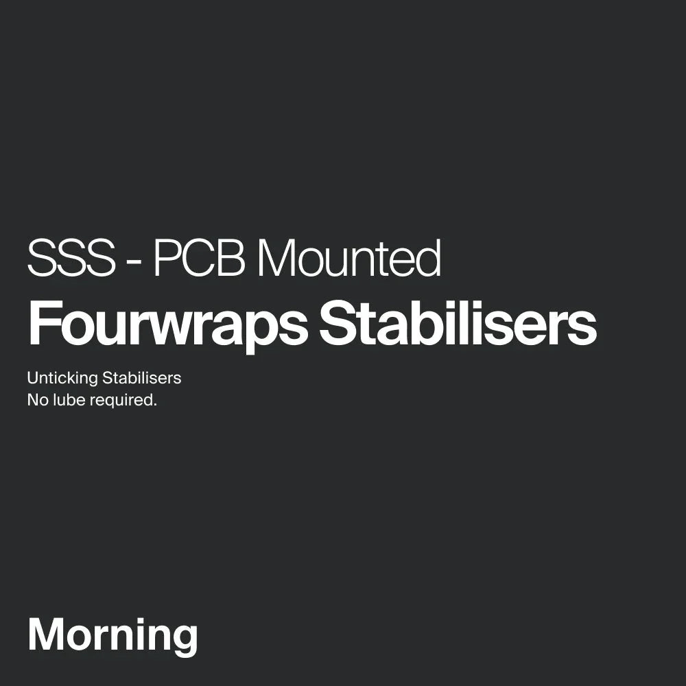 SSS - Fourwraps V2 PCB-Mounted Stabilizers