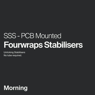 SSS - Fourwraps V2 PCB-Mounted Stabilizers